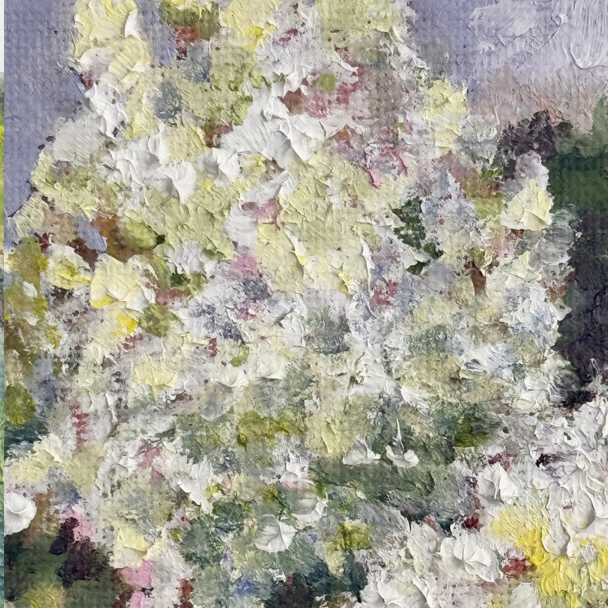 Hydrangea Paniculata, Óleo sobre lienzo — fotografía 4