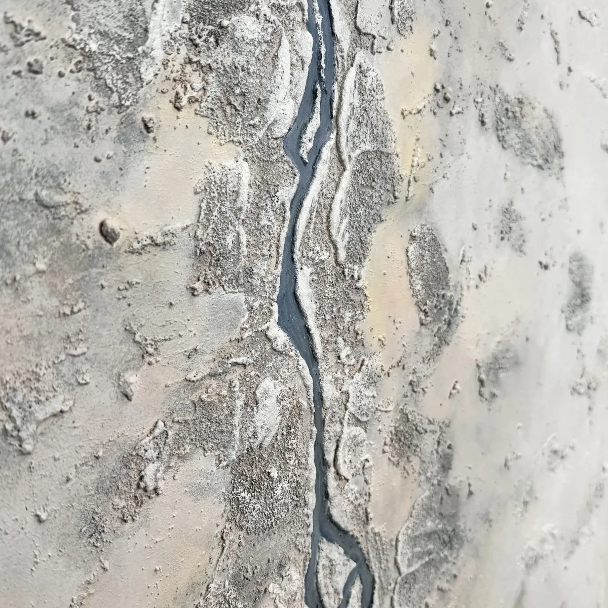 Blue Kintsugi, Mixed media on wood panel — photograph 5